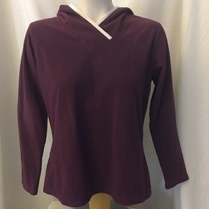 Columbia purple fleece pullover hoodie jacket